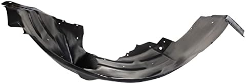 TRQ Front Right Inner Fender Liner Black Passenger Side