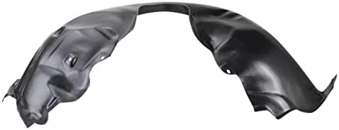 TRQ Front Right Inner Fender Liner Black Passenger Side