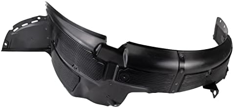 TRQ Front Right Inner Fender Liner Black Passenger Side