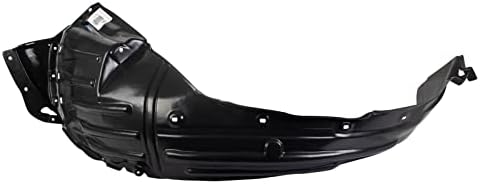 TRQ Front Left Inner Fender Liner Black Drivers Side