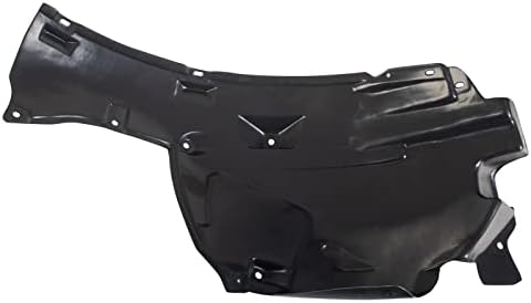 TRQ Front Left Rearward Inner Fender Liner Black Drivers Side