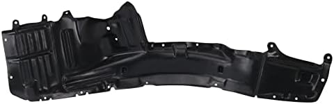 TRQ Front Right Inner Fender Liner Black Passenger Side