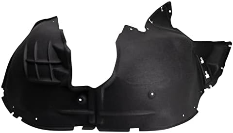 TRQ Front Right Inner Fender Liner Black Passenger Side