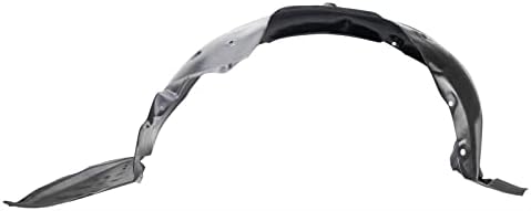 TRQ Front Right Inner Fender Liner Black Passenger Side