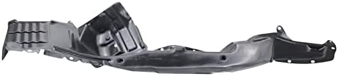 TRQ Front Right Inner Fender Liner Black Passenger Side
