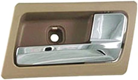 TRQ Parchment/Chrome Inner Door Handle Pair