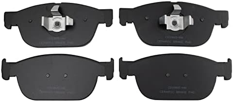 TRQ Front Ceramic Brake Pad Set Includes Contact Point Grease