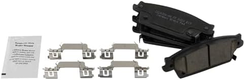 TRQ Rear Brake Pads Ceramic Hardware Wear Sensor