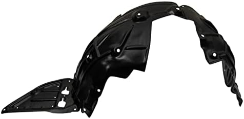 TRQ Front Right Inner Fender Liner Black Passenger Side