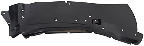 TRQ Front Right Inner Fender Liner Black Passenger Side