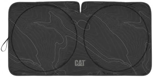 Windshield Sun Shade for GMC Sierra 2500 2015-2019, Foldable Front Window Sunshade, UV Heat Blocker, Interior Protection Sun Shield, Keeps Truck Cab Cool, Heavy-Duty Truck Accessory - Charcoal