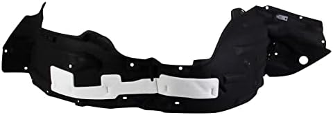 TRQ Front Right Inner Fender Liner Black Passenger Side