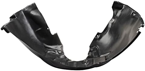 TRQ Front Right Inner Fender Liner Black Passenger Side