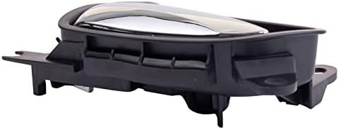TRQ Front Left Interior Door Handle Chrome & Black Drivers Side