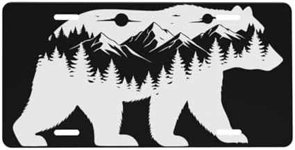 Bear Mountain Forest Front License Plate 6" * 12" for Women