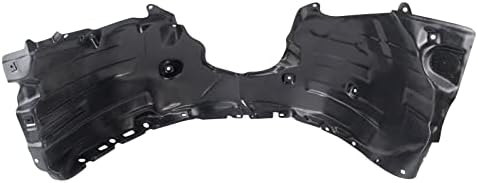 TRQ Front Right Inner Fender Liner Black Passenger Side