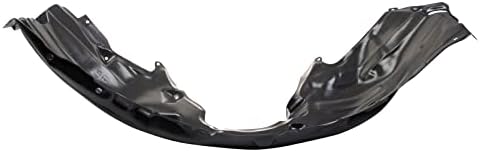 TRQ Front Right Inner Fender Liner Black Passenger Side