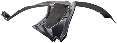 TRQ Front Left Rearward Inner Fender Liner Black Drivers Side