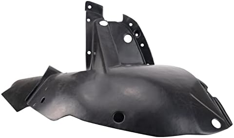 TRQ Front Right Forward Inner Fender Liner Black Passenger Side
