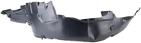 TRQ Front Left Inner Fender Liner Black Drivers Side
