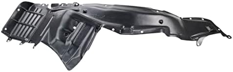 TRQ Front Right Inner Fender Liner Black Passenger Side