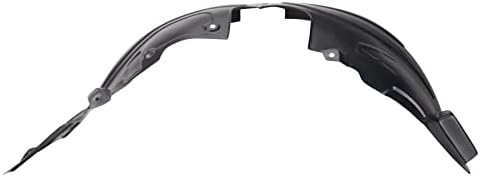 TRQ Front Right Inner Fender Liner Black Passenger Side