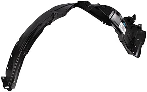 TRQ Front Left Inner Fender Liner Black Drivers Side