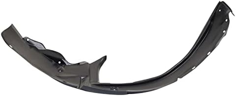 TRQ Front Right Inner Fender Liner Black Passenger Side