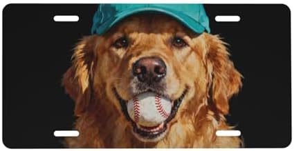 Golden Retriever Baseball Front License Plate 6" * 12" for Women
