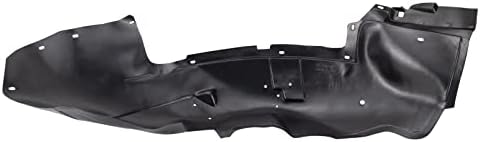 TRQ Front Right Inner Fender Liner Black Passenger Side