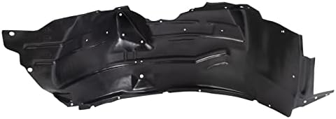 TRQ Front Right Inner Fender Liner Black Passenger Side
