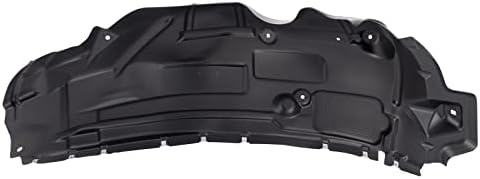 TRQ Front Left Rearward Inner Fender Liner Black Drivers Side