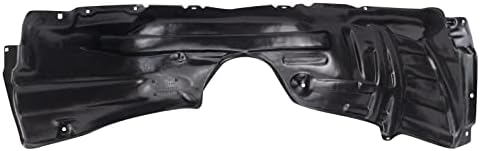 TRQ Front Right Inner Fender Liner Black Passenger Side