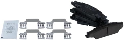 TRQ Rear Brake Pads Ceramic Hardware Wear Sensor