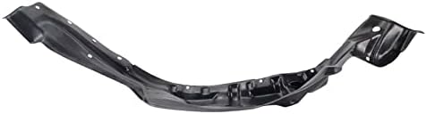 TRQ Front Right Inner Fender Liner Black Passenger Side