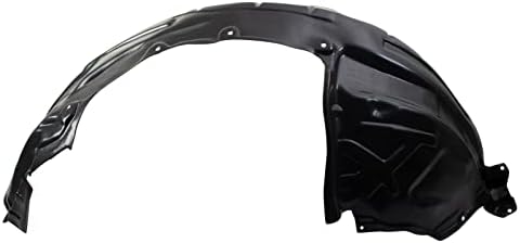 TRQ Front Right Inner Fender Liner Black Passenger Side