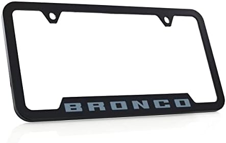 Ford Bronco UV Printed License Plate Frame - Area 51 (Blue/Grey)