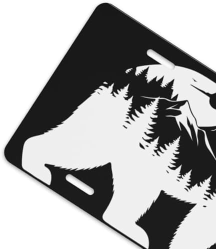 Bear Mountain Forest Front License Plate 6" * 12" for Women