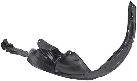 TRQ Front Right Inner Fender Liner Black Passenger Side