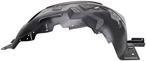 TRQ Front Right Inner Fender Liner Black Passenger Side