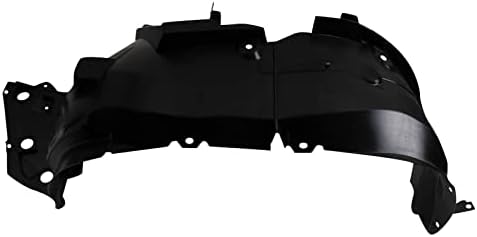 TRQ Front Left Inner Fender Liner Black Drivers Side