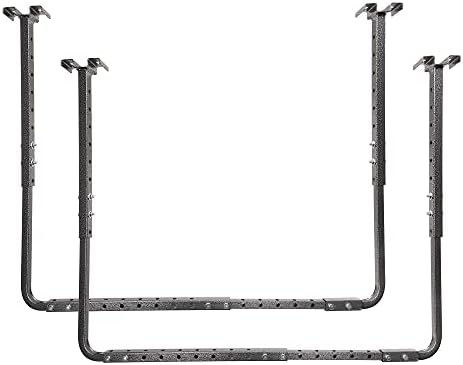 HyLoft Adjustable Garage Ceiling Mount Storage Rack Kit, Ceiling Shelving Mounts, 34 in. x 26 in., 80844-10, Hammertone by Hyloft