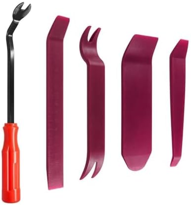 Auto Door Clip Panel Trim Removal Tool Kits Navigation Plastic Seesaw Conversion Tool Car Removal Trim Clip Dashboard RepairTool(Purple 4PCS) by Unknown