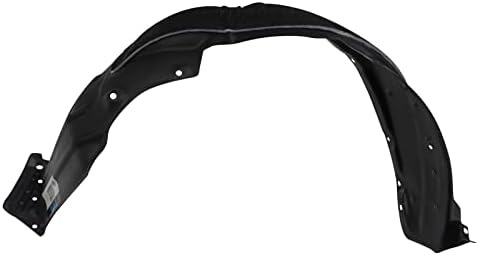 TRQ Front Right Inner Fender Liner Black Passenger Side