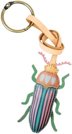 Insects Leather Bag Charm - Unique Purse Charm Keychain for Backpacks