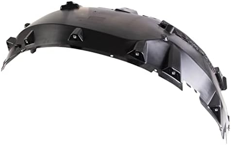 TRQ Front Left Inner Fender Liner Black Drivers Side