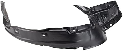 TRQ Front Right Inner Fender Liner Black Passenger Side