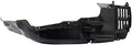 TRQ Front Right Inner Fender Liner Black Passenger Side