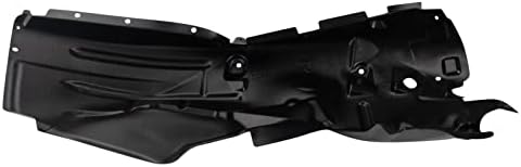 TRQ Front Right Inner Fender Liner Black Passenger Side