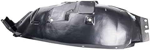 TRQ Front Right Inner Fender Liner Black Passenger Side